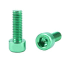 4x Lightweight Montain Bike Water Bottle Cage Holder Bolts Screws Durable Green