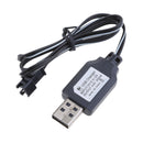 2x 4.8V 250mA Battery USB Charger Charging Cable Ni-Cd Ni-MH SM for Toys Car