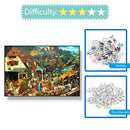 1000pcs DIY Bustling Downtown Puzzle Educational Learning Assembling Toys