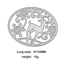 Christmas Deer Oval Cutting Die Stencil Embossing Scrapbooking Album Craft