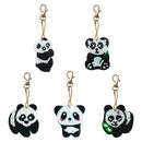 5pcs Panda Type Keychain Gift DIY Diamond Painting Special Shape Full Drill