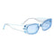 2pcs Women Mens Square Sunglasses Eyewear UV400 Beach Street Fancy Shades
