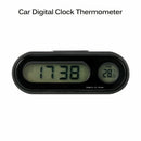 Digital LCD Table Auto Car Dashboard Desk Time Display Small Thermometer Clock