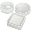 Transparent Silicone Round Square Ashtray Mould Mould Square Diy Epoxy Jewe C9K1