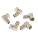 5x F Type Right Angle 90 Degree Connector Adapter Plug Coaxial HD RG59 RG6