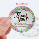 80 pcs/10 sheet Thank You For Supporting My Small Business Gift Sealing StiSEAU