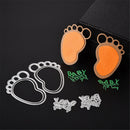 Lovely Baby Foot Cutting Dies Stencil Book Photo Album Card Embossing Craft  Z