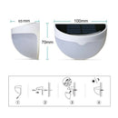2018Waterproof 6 LED Solar Power Light Sensor Wall Light Outdoor Garden Fen