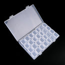 28-Slots Adjustable Storage Nail art Box Plastic Case Organizer Jewelry Bea -Q