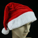 Christmas Party Santa Hat Velvet Red And White Cap for Santa Claus Costume