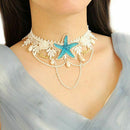 Beach Style Bohemia Wedding Flower Head Wreath for Party Mermaid Sea Star S