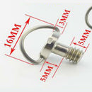 2 Pieces 1/4" D-Ring Screw For Camera Tripod Quick Release Plate Photography