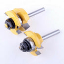 2 Pieces Tongue And Groove Router Bit 1/2" Stock 1/4'' Shank
