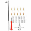 23x Valve Stem Puller Tool Tire Plug Core Remover Repair Tool Tires Stem Caps