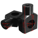 2Pcs Black Universal Motorcycle 25Mm 1 Inch Handlebar Risers Clamp For Harl