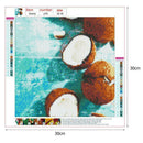 5D DIY Full Drill Diamond Painting Coconut Cross Stitch Embroidery Mosaic