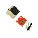 8Pcs PCB RJ45 8P8C Connector Breakout Board Accessories for Check Ethernet