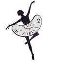 Ballerina Girls Decorative Wall Clock Battery Operated For Cafe Shop