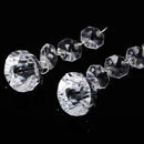 10pcs Acrylic Crystal Diamond Beads Garland  Hang Wedding Party Decor