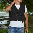 Multi Pocket Photography Hunting Fishing Vest Jacket Waistcoat  Fabric Black L
