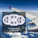 Portable EU Plugs Power Socket Converter 1 to 4 Port Outdoor Power Adapter