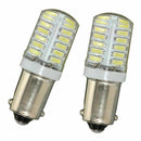 2X DC 12V BA9S T11 T4W 3014 LED 24-SMD Car Side Light Bulbs Interior Lamps White