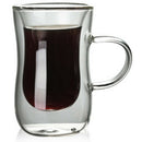 80Ml European Double Coffee Mug Heat-Resistant Double Glass Cappuccino Cup  M9B2