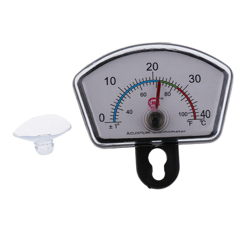 2pcs Waterproof Aquarium   Tank Pointer Thermometer Submersible with Suction