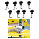 8 PIECES UNIVERSAL BOATING KAYAK HULL DRAIN PLUG BUNG MARINE REPLACEMENT BLACK