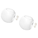2pcs Half Ball Wall Hanging Flowerpot Glass Hydroponic Pot Plant Container Home