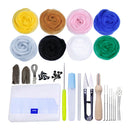 Needle Felting Starter Kit Set, Multi Colors Needle Felting Wool Set Felt Tools