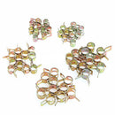 50Pcs 5/6/7/8/9mm Spring Clip Fuel Line Hose Water Pipe Air Tube Clamps Fas