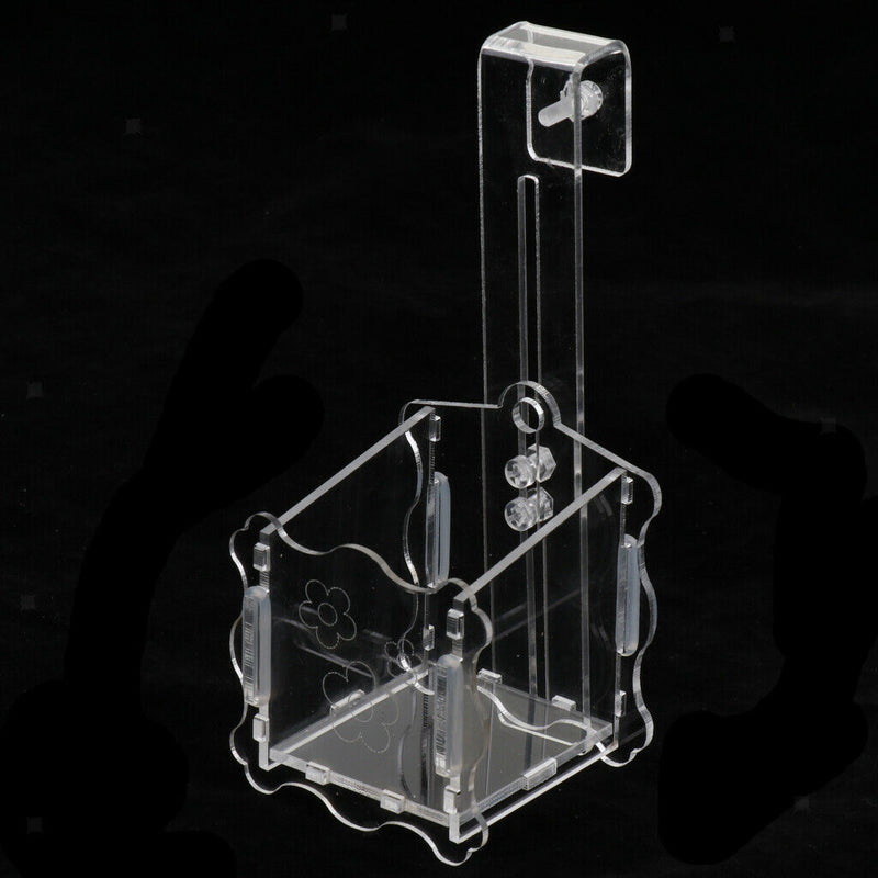 Delicate Crystal Aquatic Plant Cup Pot for Aquarium Tank Ornament Clear