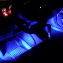 4x3 LED RGB Car Interior Atmosphere Footwell 12V Light Decor Cigarette Charger