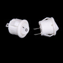 10Pcs 16mm White Round Boat Rocker Switches Mini 2Pin ON-OFF Switches 3A/250V MO