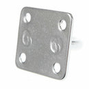 Holes Stainless Steel With Ring Boat Deck Rope Fixing Marine Eye Plate