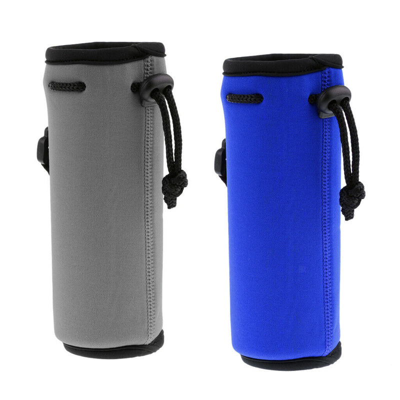 2Pack Neoprene Sport Water Bottle Holder Sleeve for Camping Hiking Backpacking