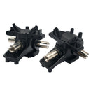 2 Piece Fit WLtoys 12428 12423 RC Car Metal Front Gear Box Parts Fitting
