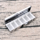 Mini Travel Metal Pill Box Medicine DrugVitaminTablet OrganizerContainerCasen SP