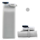 Collapsible Foldable Water Bottle Silicone Lightweight Leak Proof for HikingF8R4