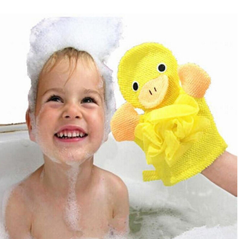 Baby Cartoon Animal Design Bath sponge Kids Shower Mitt Cute Glove   NTBDAUA Kw