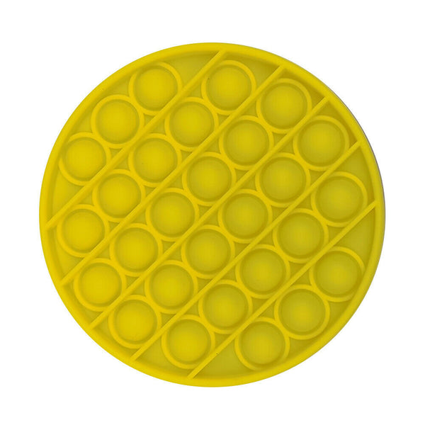 Push Bubble Fidget Sensory Toys Relief Stress Soft Squeeze Toys (Yellow)