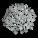 100X EYELASH EXTENSION PLASTIC GLUE CUPS CAPS ADHESIVE/TATTOO PIGMENT  OAB