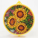 Sunflower 5D Diamond Painting LED Light F. Home DIY Decor Round w/ Tassel Dangle