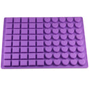 88 Holes Silicone Ice Mold DIY Creative Square Heart Shape Ice Mold Fruit I