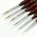 6-Piece Fine Paintbrushes - Detail Paint Brush Set - For Acrylic, Watercolo
