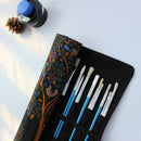 Waterproof Canvas Pen 15 Inches Artist Paint Brushes Case Roll Up Pen Holde L1F7