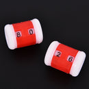 2pcs plastic knitting needles counter weaving tools number marker red&blue  Z