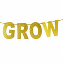 donut grow up letters glitter banner birthday party home party hanging decorGG
