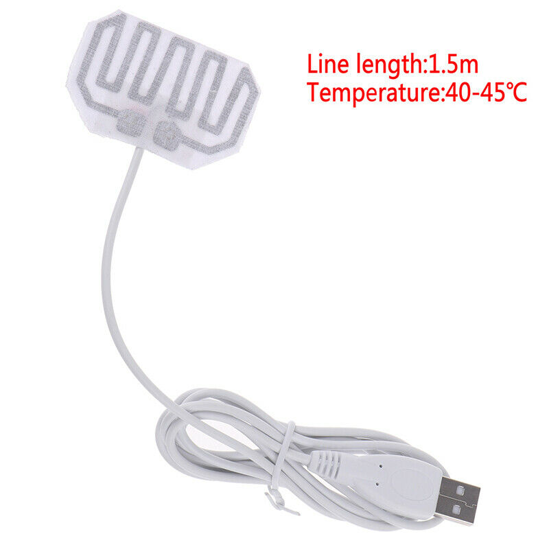 5.5*4CM 5V Carbon Fiber Heating Pad Hand Warmer USB Film Infrared Fever Heat  Gw